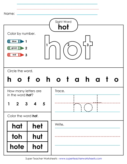 Worksheet 4: Hot Worksheet 4: Hot