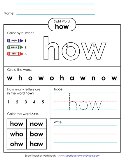 Worksheet 4: How