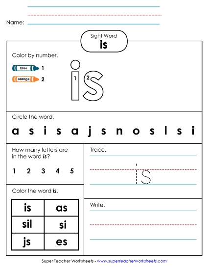 Worksheet 4: Is Worksheet 4: Is
