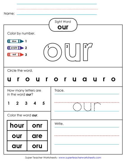 Worksheet 4: Our Worksheet 4: Our