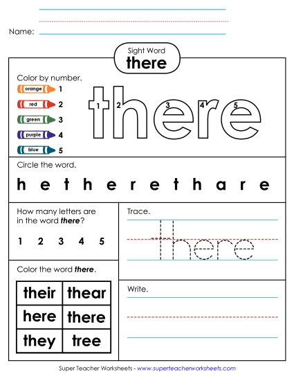 Worksheet 4: There Worksheet 4: There