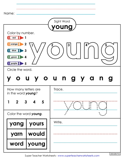 Worksheet 4: Young Worksheet 4: Young