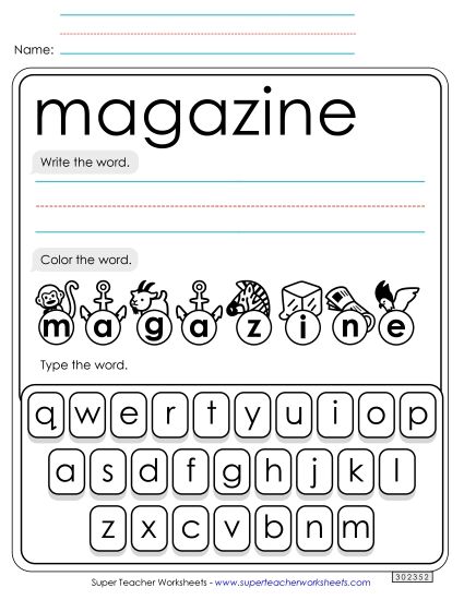Write, Color, Type: Magazine Write, Color, Type: Magazine