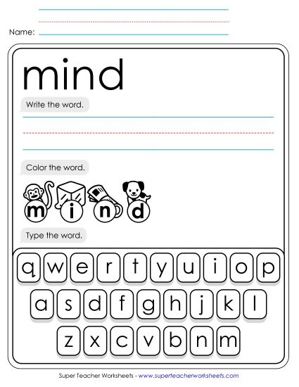 Write, Color, Type: Mind Write, Color, Type: Mind