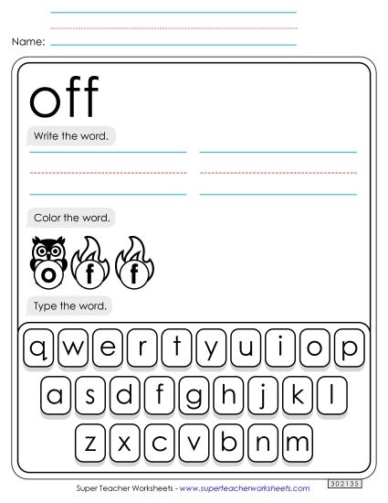 Write, Color, Type: Off Write, Color, Type: Off