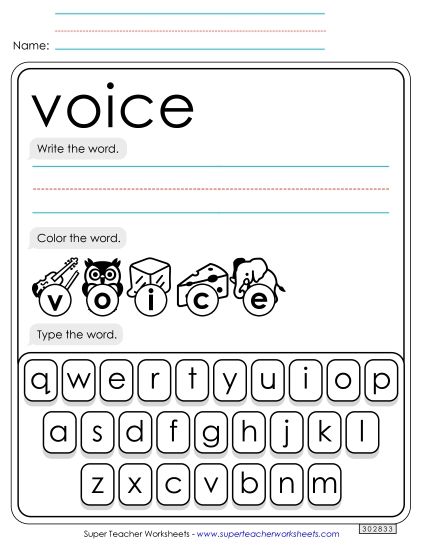 Write, Color, Type: Voice