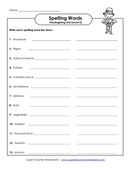 Worksheets and Puzzles - Write Twice
