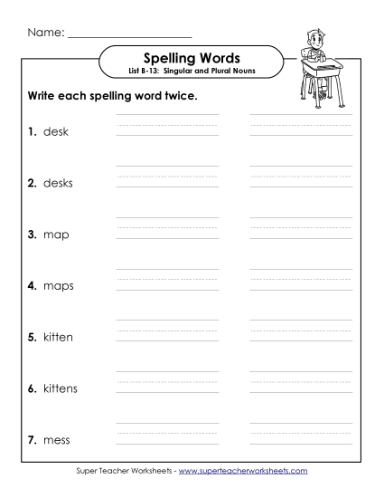 Worksheets - Write Twice (B-13)