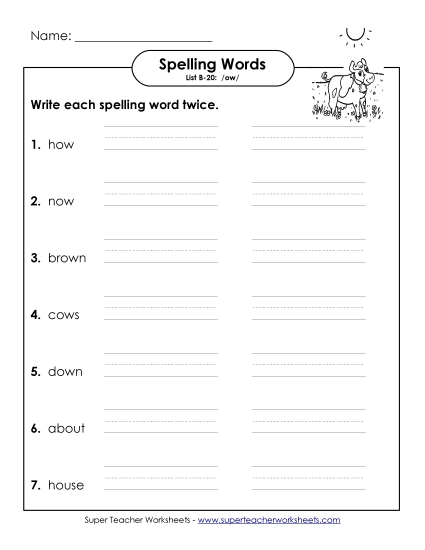 Worksheets - Write Twice (B-20)