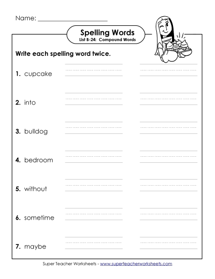 Worksheets - Write Twice (B-24)