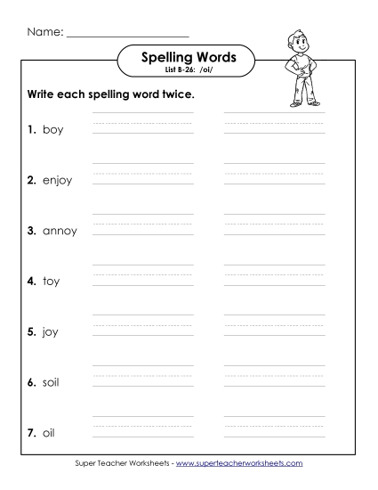 Worksheets - Write Twice (B-26)