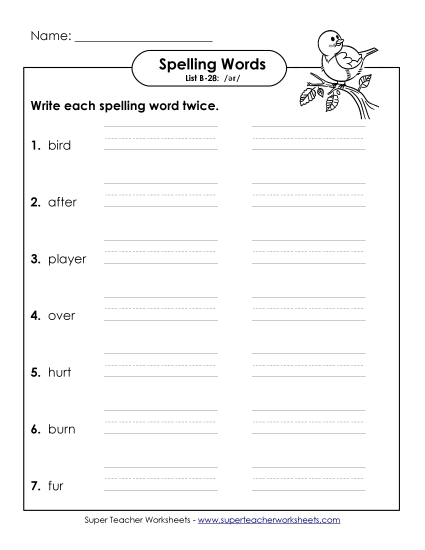 Worksheets - Write Twice (B-28)