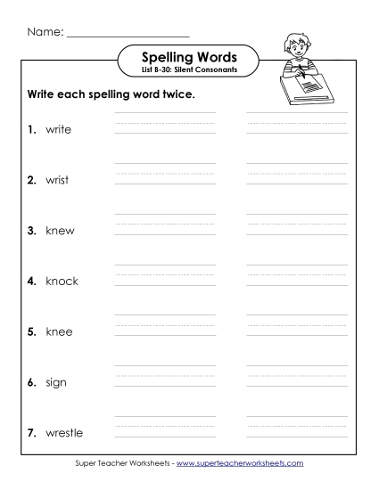 Worksheets - Write Twice (B-30)
