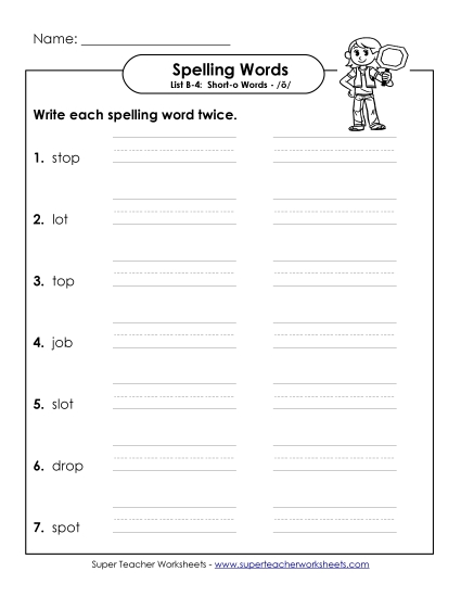 Worksheets - Write Twice (B-4)