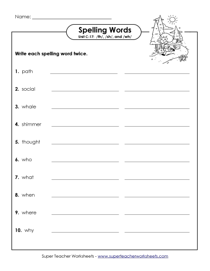 Worksheets - Write Twice (C-17) Worksheets - Write Twice (C-17)