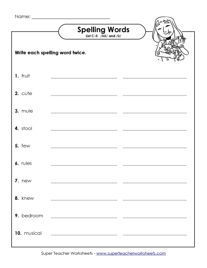 Worksheets - Write Twice (C-5) Worksheets - Write Twice (C-5)