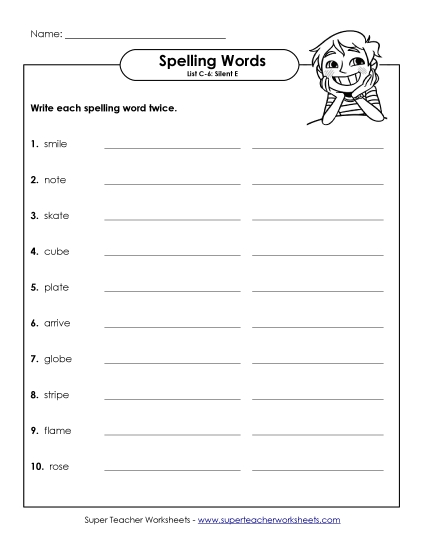 Worksheets - Write Twice (C-6) Worksheets - Write Twice (C-6)