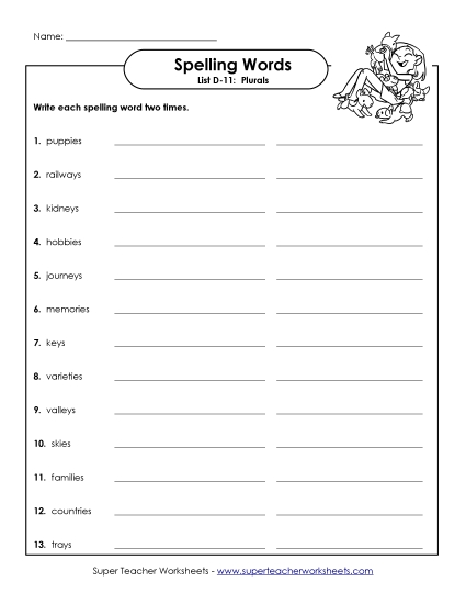 Worksheets - Write Twice (D-11)