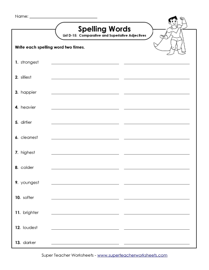 Worksheets - Write Twice (D-15)