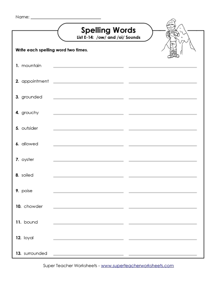 Printable Worksheets - Write Twice (E-14)