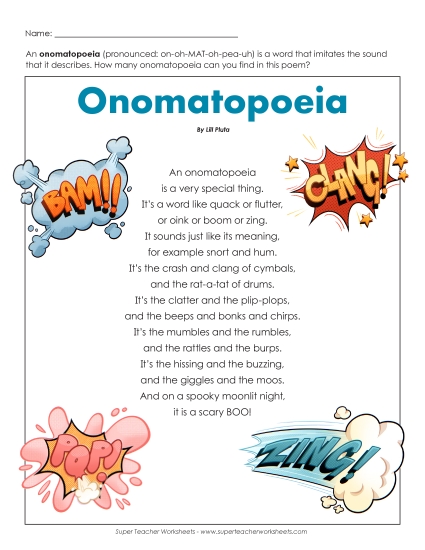 Figures of Speech - Writing Onomatopoeia