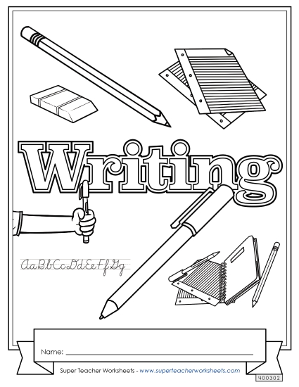 Folder & Binder Covers - Writing Folder & Binder Covers - Writing