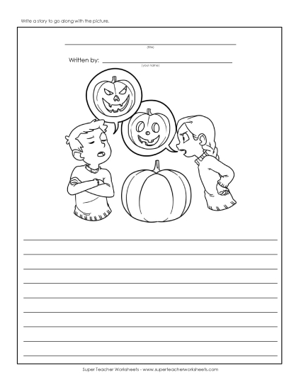 Halloween Writing Worksheets - Writing - Pumpkin Carvers Halloween Writing Worksheets - Writing - Pumpkin Carvers