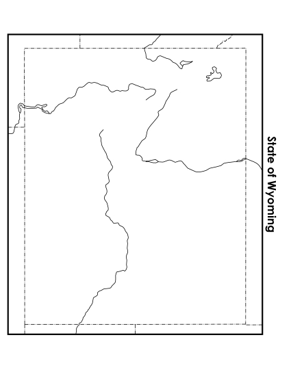 Maps - Wyoming Map (Blank) Maps - Wyoming Map (Blank)