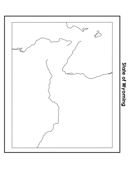 Maps - Wyoming Map (No Bordering States) Maps - Wyoming Map (No Bordering States)