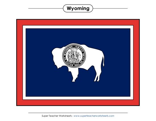 Flags & Seals - Wyoming State Flag (Full-Color Version) Flags & Seals - Wyoming State Flag (Full-Color Version)