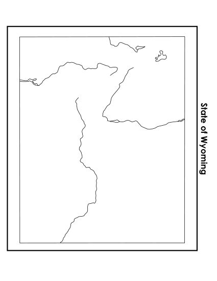 Maps - Wyoming State Map (No Bordering States) Maps - Wyoming State Map (No Bordering States)