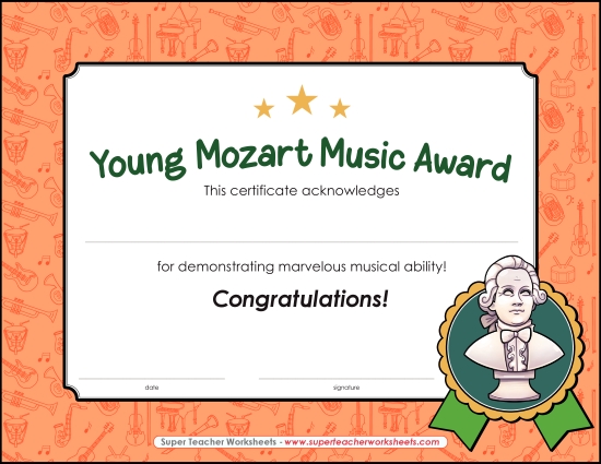 Music Awards - Young Mozart Award Music Awards - Young Mozart Award