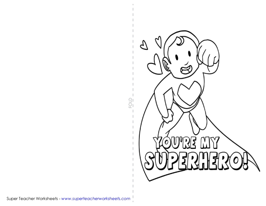 Cards - You're My Superhero (Card)