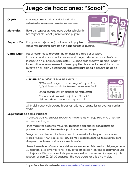 Fracciones (Básicas) Gratis Worksheet