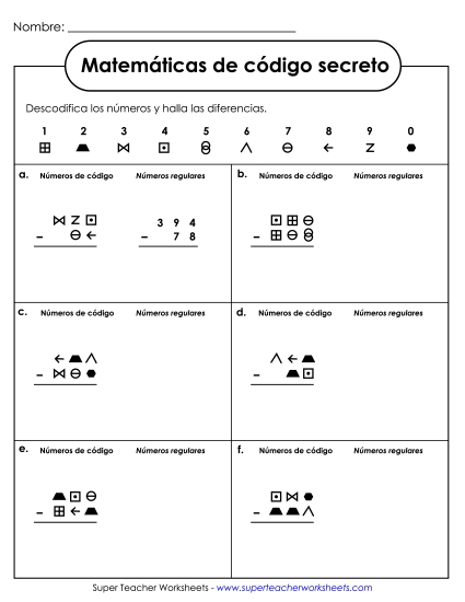 Resta SCM: 3 Dígitos Gratis Worksheet