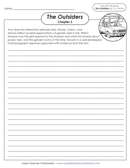 New Chapter 3 Writing Prompt: <br>Bob, Randy, Cherry, and Marcia's Interaction Worksheet New Chapter 3 Writing Prompt: <br>Bob, Randy, Cherry, and Marcia's Interaction Worksheet