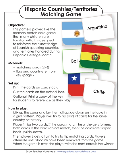 New Flag - Name Matching Game (Harder) Worksheet New Flag - Name Matching Game (Harder) Worksheet