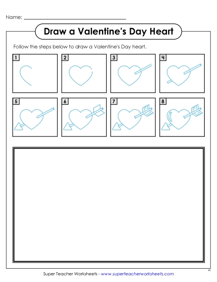 aLearn to Draw a Valentine's Day Heart