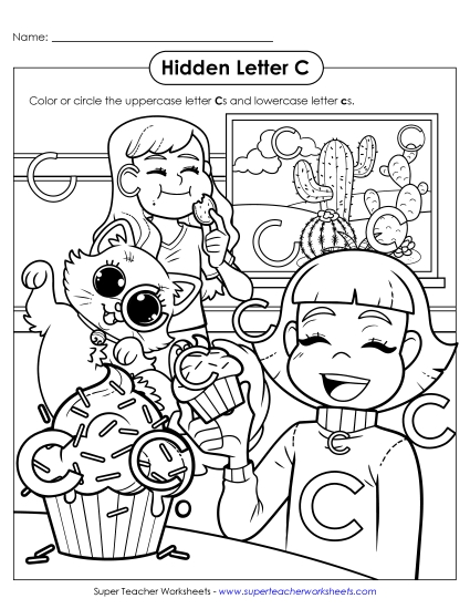 New Hidden Letter C Worksheet