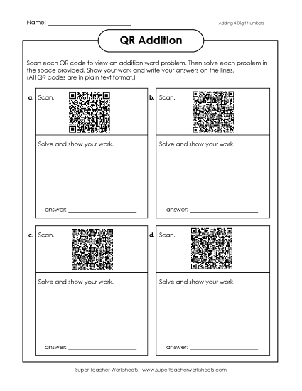 Preview image for QR Code Addition (4-Digit)
