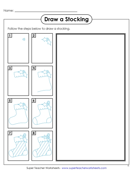 New Draw a Stocking Worksheet