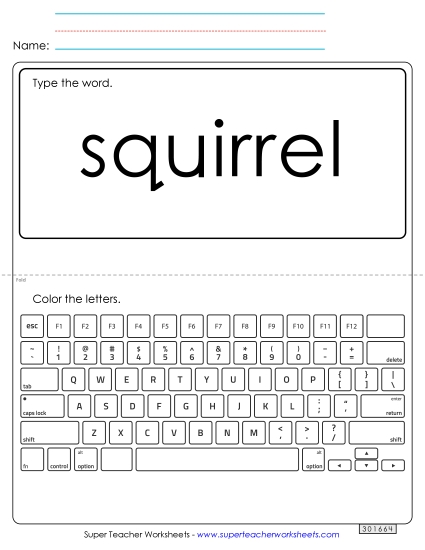 Preview image for Type the Word: Squirrel