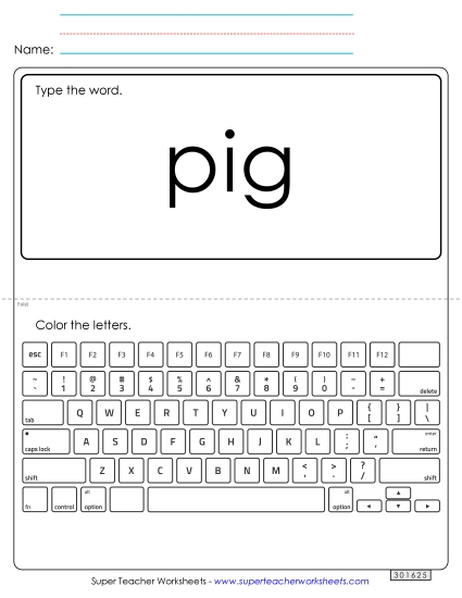 Preview image for Type the Word: Pig