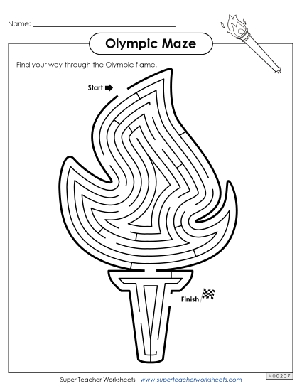 Preview image for Olympic Flame Maze (Medium)