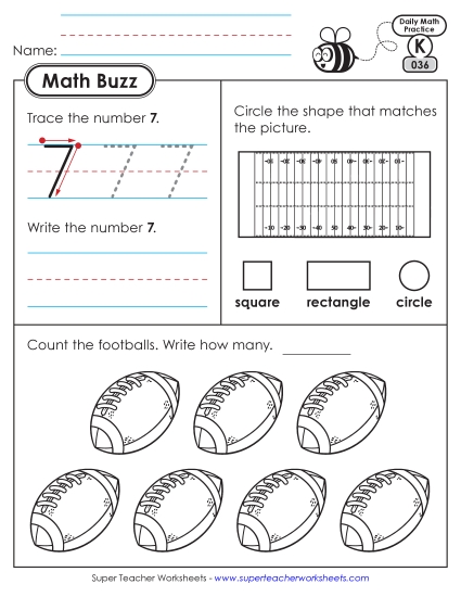 New Kindergarten Math Buzz: Week 8<br>Worksheets 36 through 40 Worksheet New Kindergarten Math Buzz: Week 8<br>Worksheets 36 through 40 Worksheet