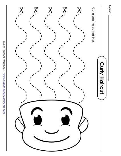 New Curly Haircut Worksheet