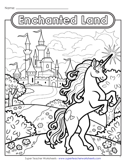 New Enchanted Land Worksheet