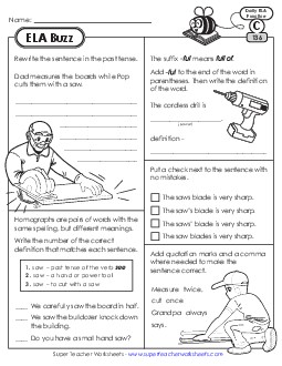 ELA Buzz: Week 28 Worksheets 136 through 140 Daily Ela Review Worksheet