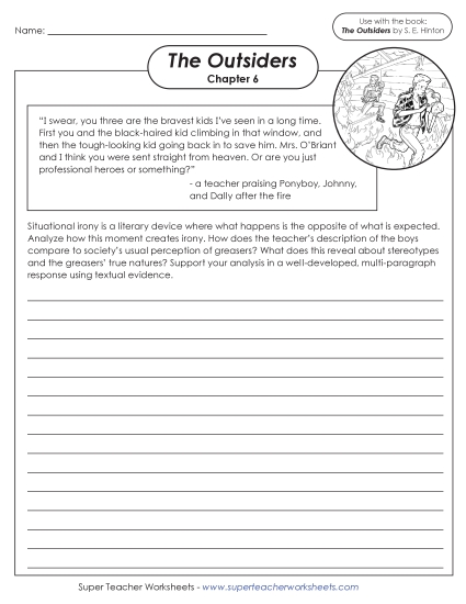New Writing Prompt: Situational Irony Worksheet