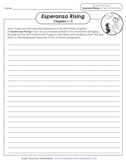New Writing Prompt: Character Prediction Worksheet